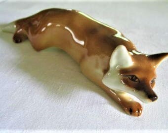 pewter fox figurine