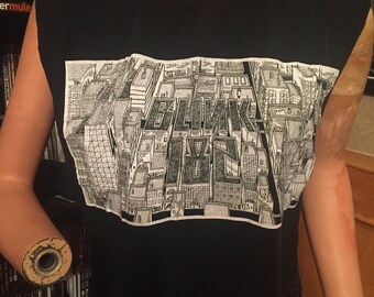 Reworked Distressed Worn Torn Blink 182 Neighbourhoods Tour Crop Tank