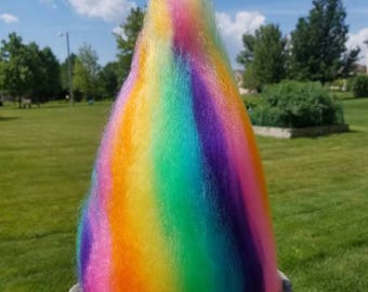 Rainbow Trolls Crochet Wig - Troll Hair - troll hat - photo prop - dance costume - baby - child - adult - rainbows - multicolor - halloween