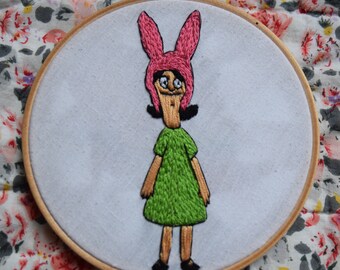 Louise Belcher - Bobs Burgers Embroidery Hoop