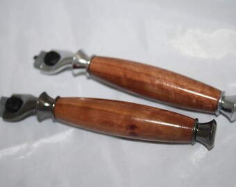 Gillette Mach 3 Razor - Eucalyptus Wood Handle - Optional Razor Stand
