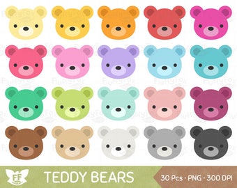 rainbow teddy bear cartoon