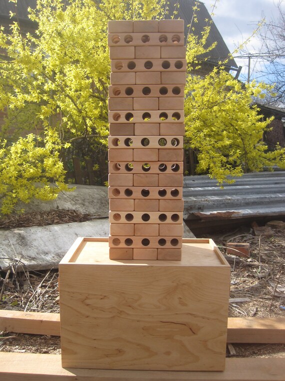 Plywood box with lid Giant jenga box Storage box