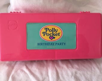 Vintage Polly Pocket Birthday Party Travel Game 1984 Complete