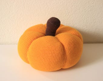 Pumpkin pillow, Crochet autumn decoration, Crochet pumpkin, Autumn decorations, Handmade autumn decoration, Home decoration, Ready to ship