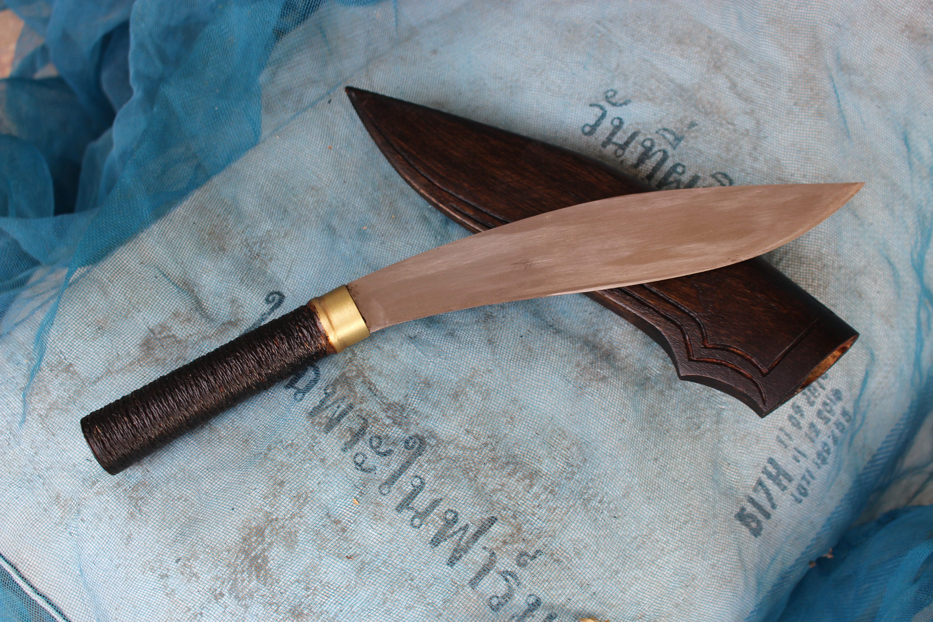 Traditional Thai Blades Set of 3 Hand Knives & Thai