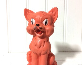 A Sweet Vintage Cat Squeak Toy