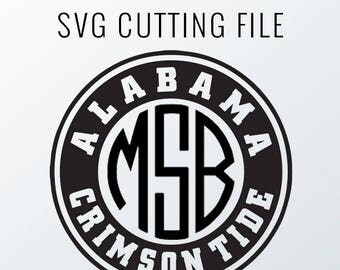 Texas Tech Monogram Frame Cutting Files in Svg, Eps, Dxf, Png for Cricut & Silhouette | Red Raiders Vector | College Graphics | Mississippi