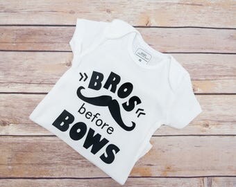 Bros Before Bows, Baby Boy Clothes, Funny Shirt, Brothers Shirt, Boy Newborn Outfit, Ladies I Have Arrived, Lock Up Your Daughters