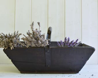 Fireplace Basket On Wheels, Log Basket, Harvest Basket, Potato Basket Made Of Rattan, Size 1