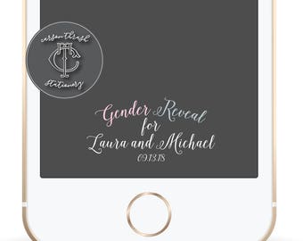 Gender Reveal Snapchat Filter