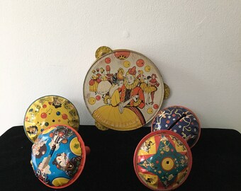 1940's Tin Litho Noisemakers
