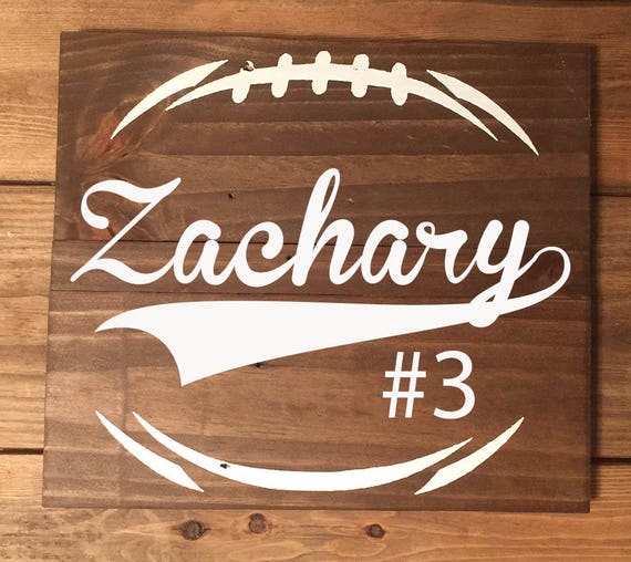Personalized football wood sign custom football sign