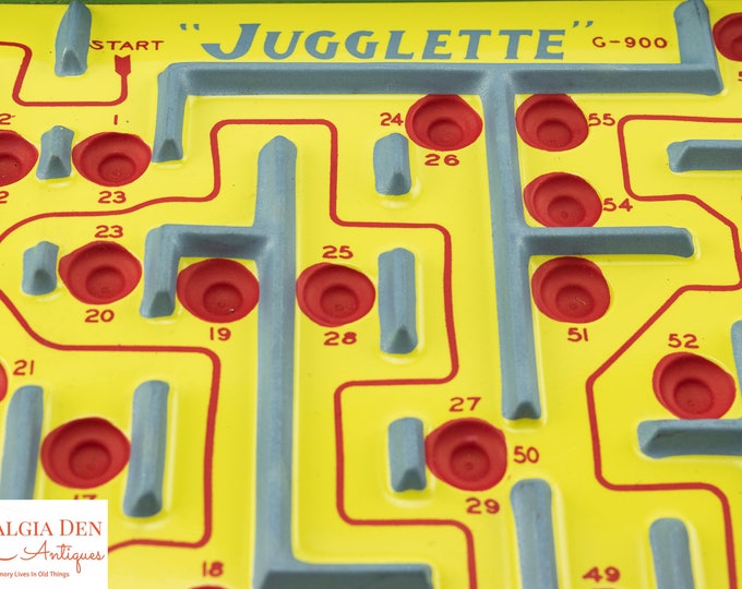 Vintage Pressed Steel Toy | Labyrinth Marble Game | Jugglette G-900 | Gotham Games