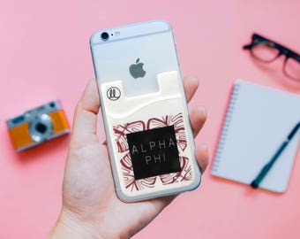 Alpha Phi Jungle Leaf Phone Wallet