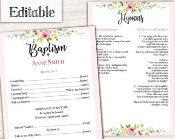 Sample Program For Baptism Party