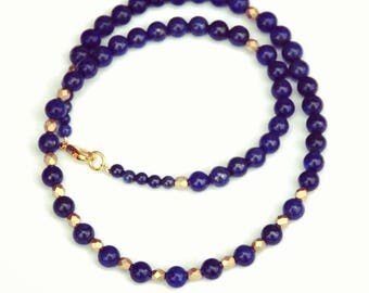 Lapis lazuli necklace, Lapis necklace, Egyptian jewelry, Egyptian revival, Egyptian necklace, gemstone necklace, gift for women, gemstones