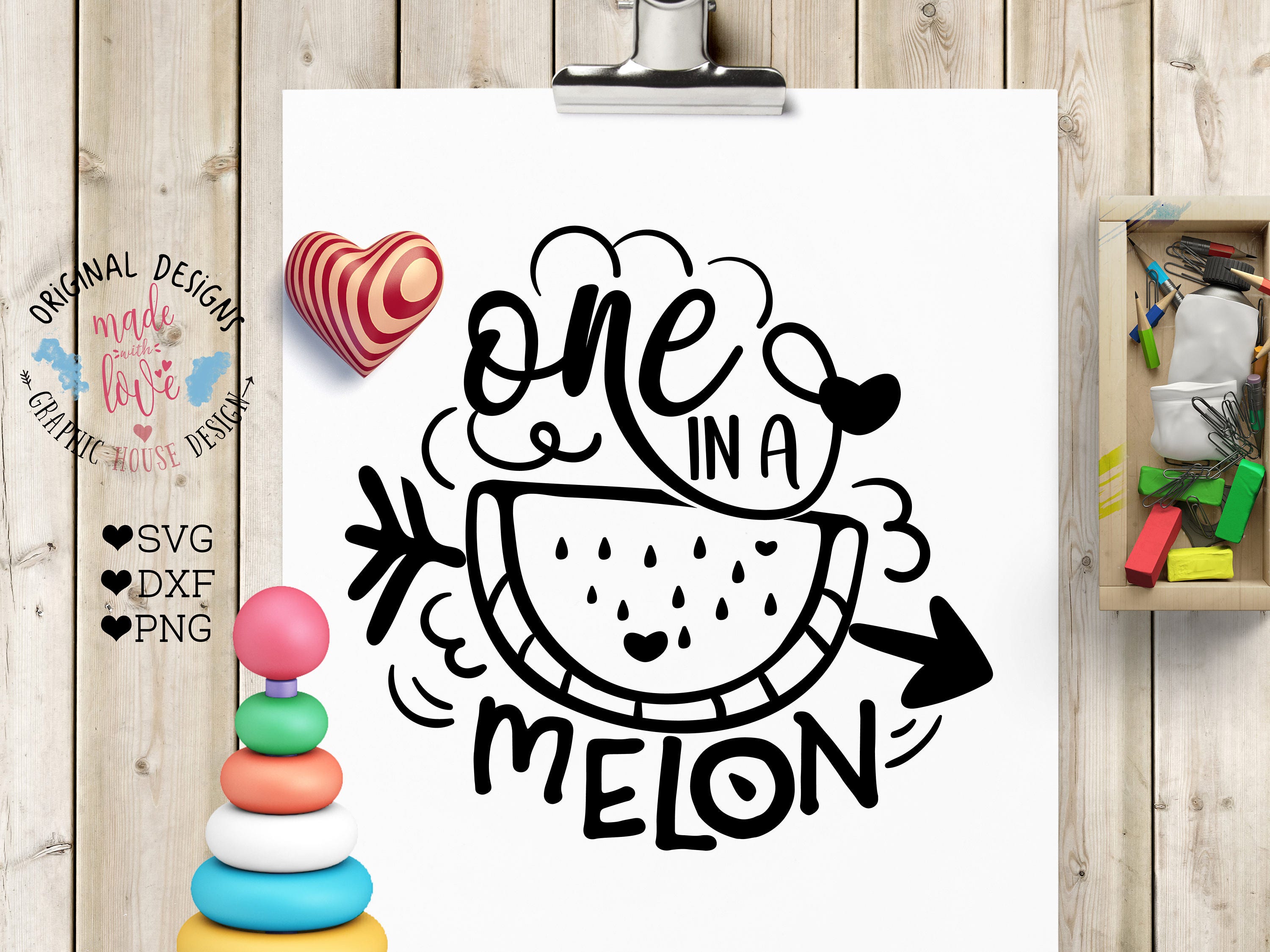 Download first birthday svg melon svg quotes one in a melon cut file