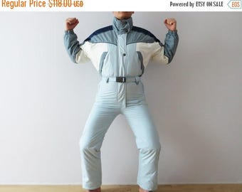 CIJ SALE Vintage One Piece Ski Suit All in One Suit One Piece Snowsuit Hipster Snow Pants Winter Wear Snow Gear Snowboard Suit Jumpsuit Medi