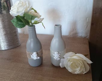 Pair of small vases/bottles/vases