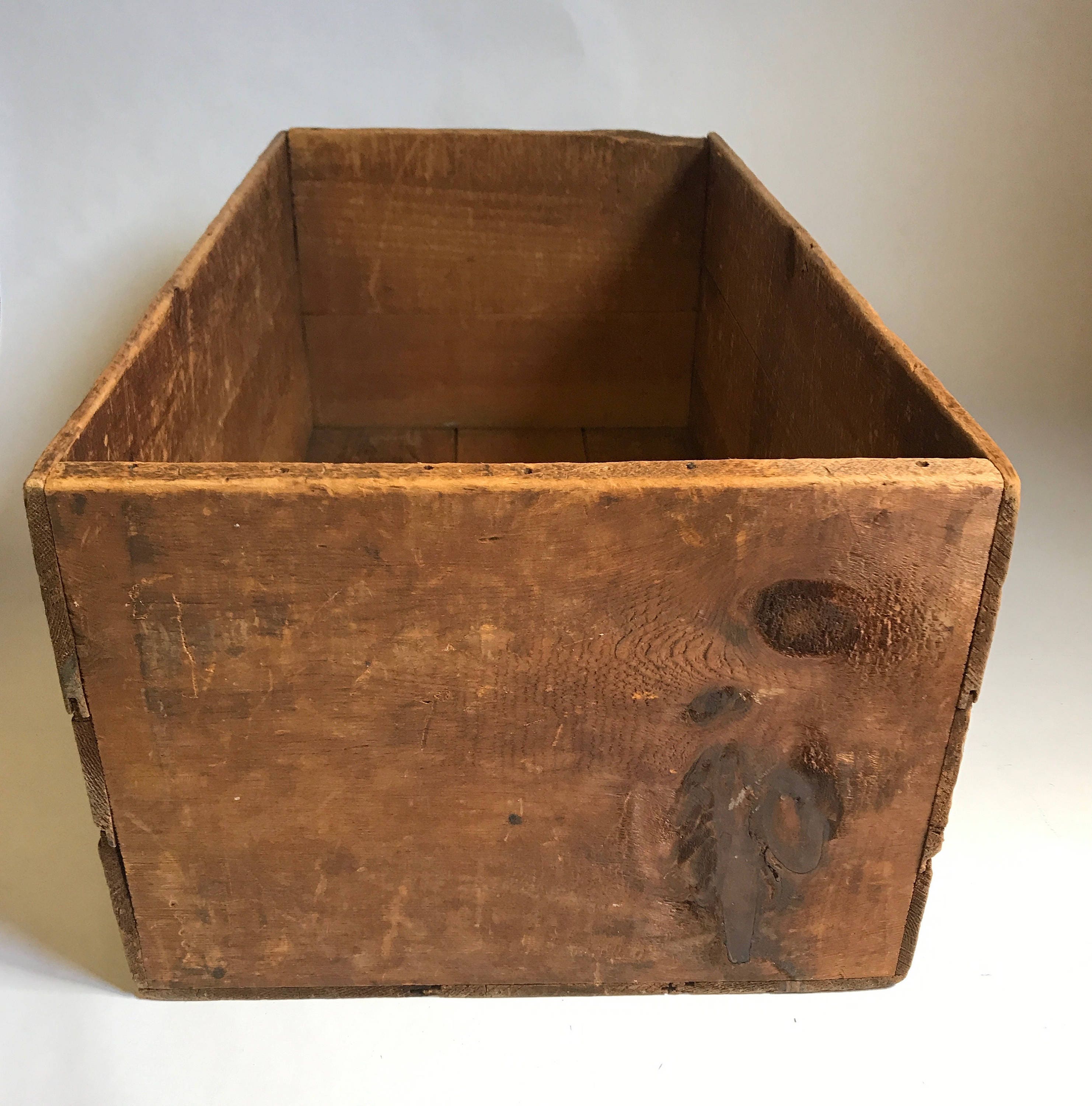 Large vintage wooden crate