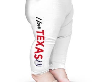 I Love Texas Baseball Baby Funny Leggings Trousers