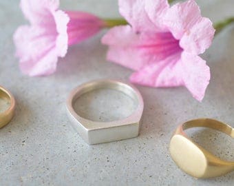 Sterling silver signet ring, signet ring, seal ring, solid silver ring, mens signet ring, signet ring silver, signet ring women, unisex ring