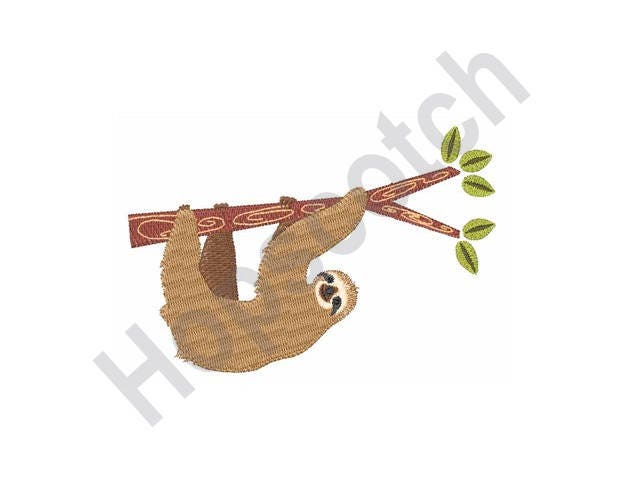 Sloth Machine Embroidery Design