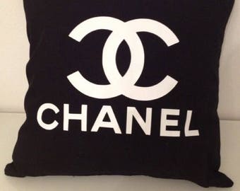Chanel Inspired Throw Pillow Cover | Couch Pillow | Designer Pillow | Bedroom Pillow | Thank You Gift | Housewarming Gift | Gifts For Her