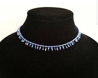 Beaded necklace, tribal necklace