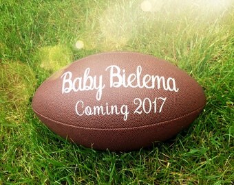 Pregnancy Reveal | Pregnancy Announcement | Baby Football | Gender Reveal | Birth Announcement | Baby Photo Prop | Baby Announcement Husband