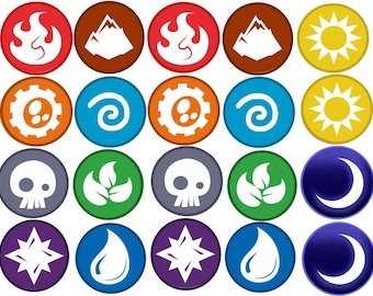 Skylanders Elements Edible Images Cupcake, Cookie Toppers