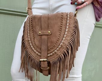 Fringe Boho Bag. Fringe Gypsy Bag. Hippie Bag. Boho Bag. Bohemian Bag. Fringe Backpack. Fringe Suede Handbag. Fringe Crossbody.