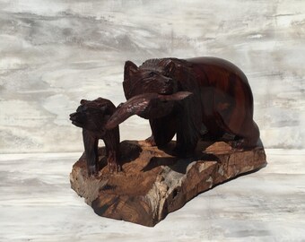 Bear carving | Etsy