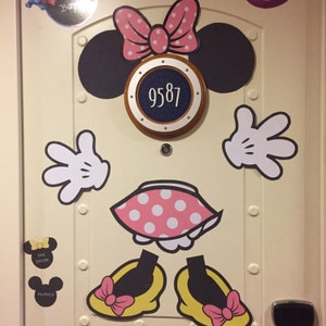 Disney Cruise Door Minnie Mouse Body Magnet DIY Printable