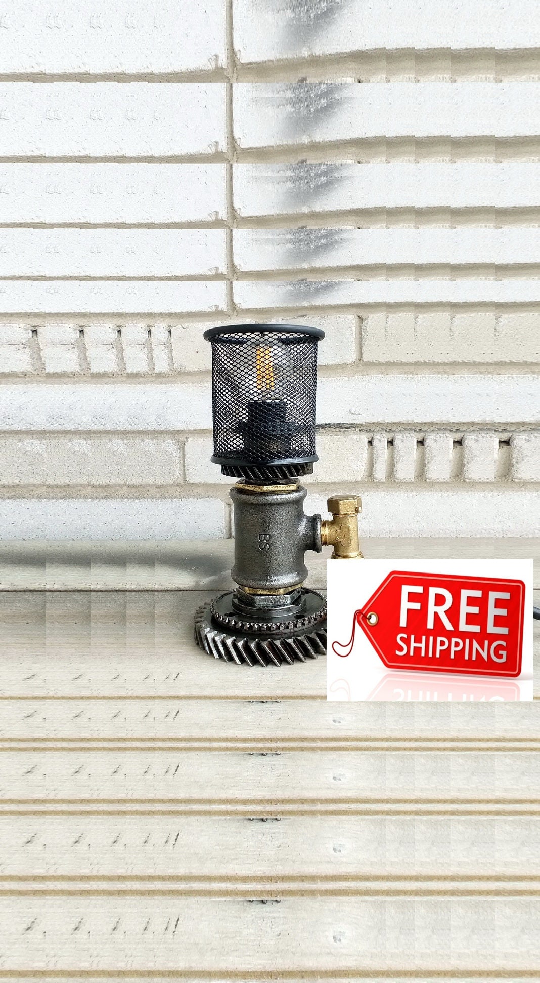 Industrial lighting Fixtures Idustrial side Table lamp vintage