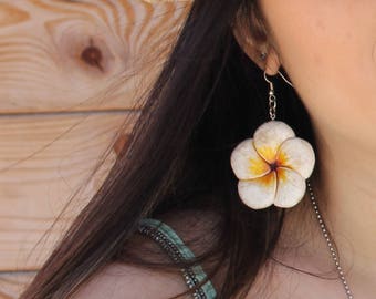 Hawaiian earrings, handmade