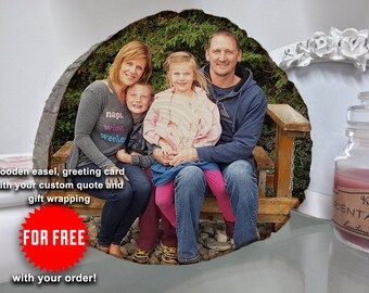 Set of 3 Photos, Mens Custom, Photo On Wood, Personalized Your Childs Art, Personalized Ornament, Personalized Portrait, Personalized Mens
