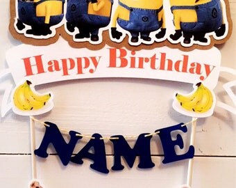 Minion cake topper