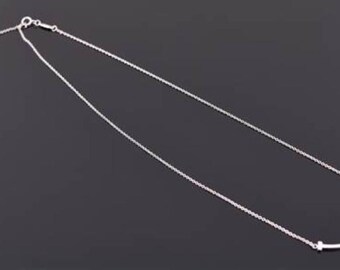 Tiffany & Co.18ct white gold 'Smile' necklace