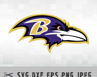 Baltimore Ravens SVG PNG Logo Layered Vector Cut File Silhouette Studio Cameo Cricut Design Template Stencil Vinyl Decal Transfer Iron on