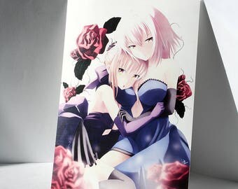 Fate/Grand Order Artoria (saber) and Jeanne d'Arc Alter - A5 print
