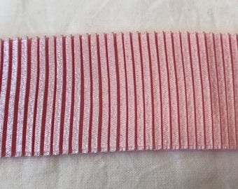 Pink pleated Ribbon approximately 4.5 cm