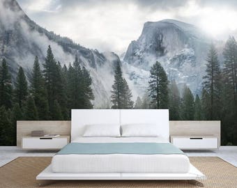 Mountain Wall Mural misty mountain wallpaper foggy mountain silhouette wall mural Mountain Wall Mural misty mountain wallpaper foggy mountain silhouette wall mural