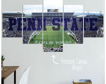 Penn State Nittany Lions Football Canvas Art Print - Special Edition!