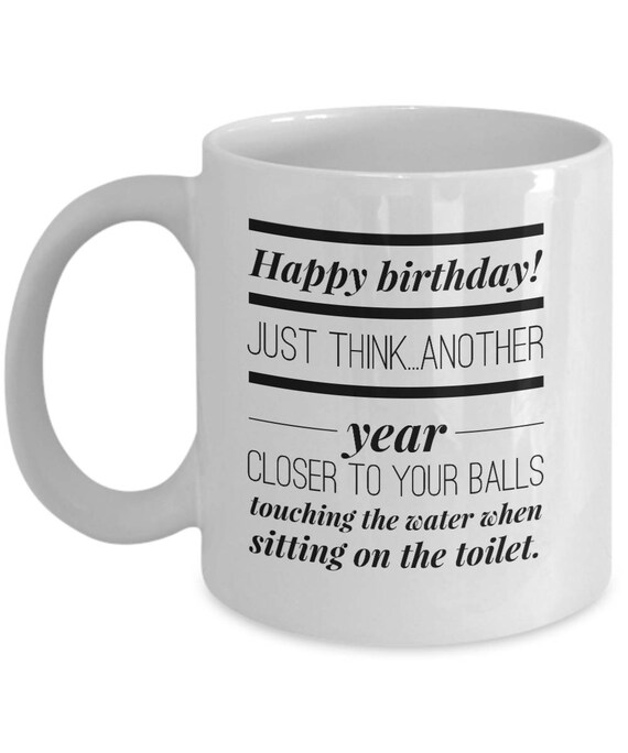 Old Man Birthday Coffee Mug Funny Birthday Gifts for Him