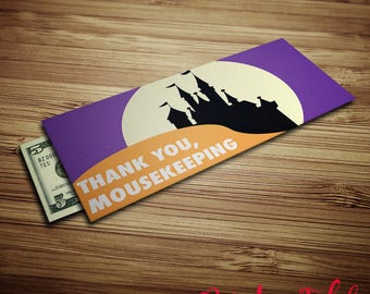 Printable Mousekeeping envelopes - Halloween - Castle