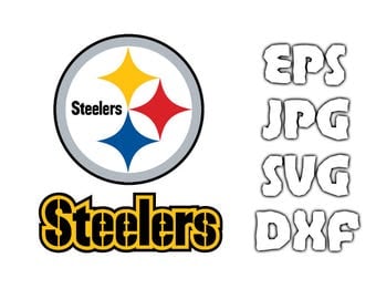 Pittsburgh Steelers logo SVG - Vector Design in Svg Eps Dxf Jpeg Format INSTANT DOWNLOAD