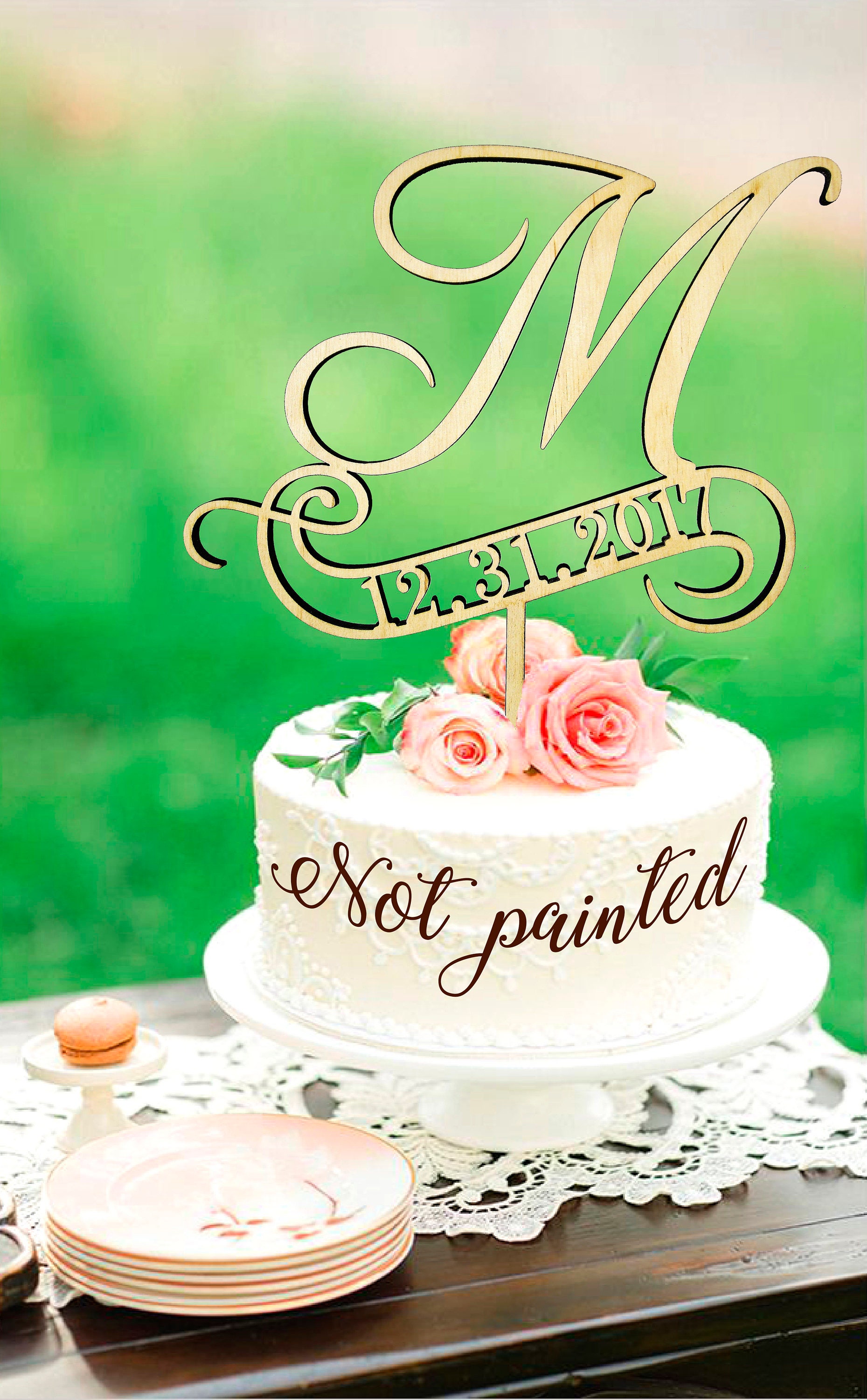 M Cake Topper Rustic Monogram Wedding Personalized Toppers Wooden M Cake Topper Rustic Monogram Wedding Personalized Toppers Wooden