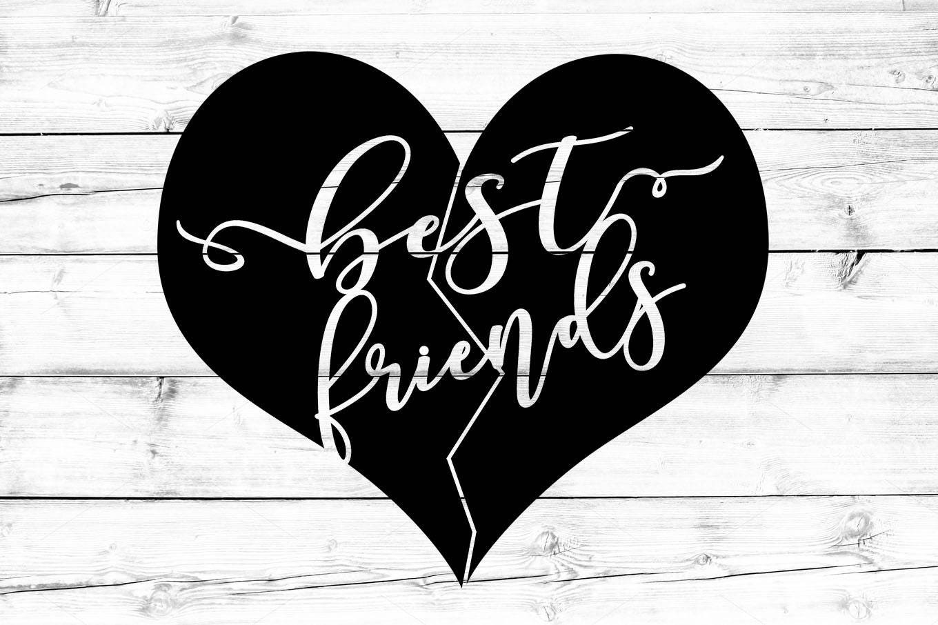 Free Free 171 Best Friends Broken Heart Svg SVG PNG EPS DXF File